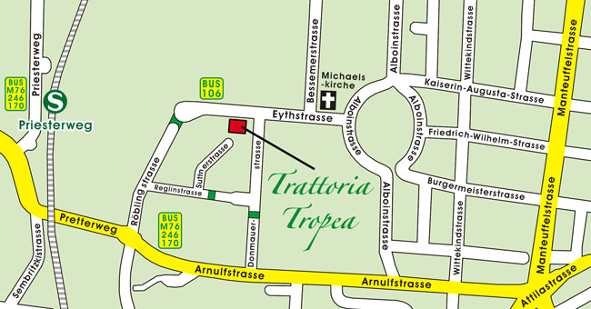 Trattoria Tropea map by David John