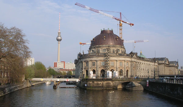 Fernsehturm (TV Tower) and Boden Museum, Mitte, Berlin Fernsehturm (TV Tower) and Boden Museum, Mitte, Berlin